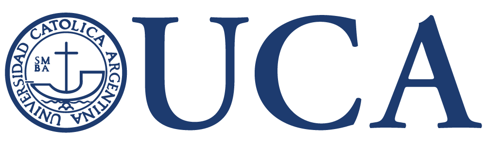 Isologotipo UCA azul fondo transparente